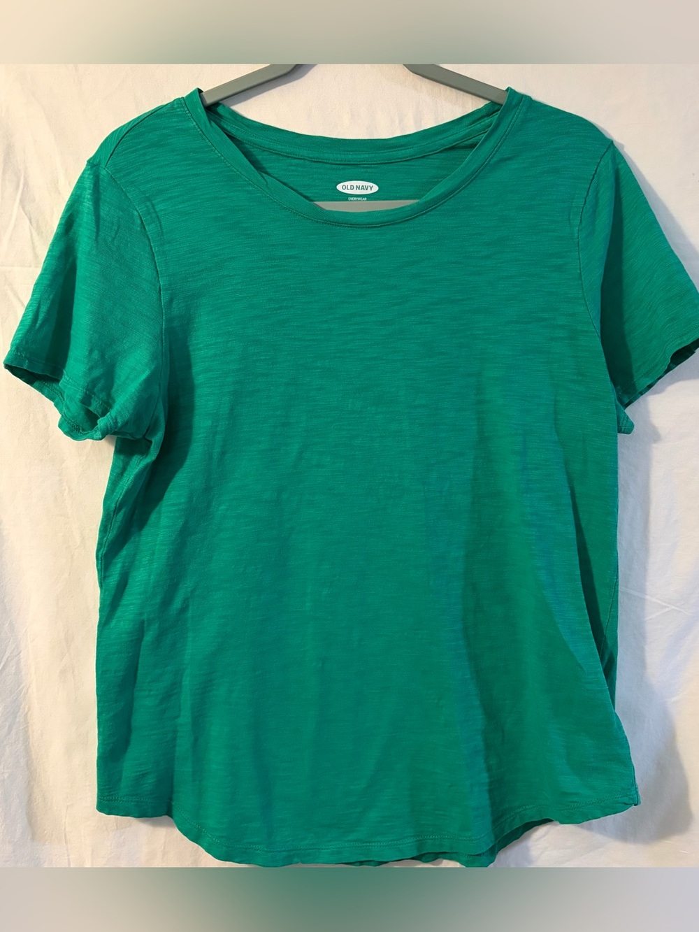 Old Navy Women's Teal Short-Sleeve Crewneck Tee Size Large
